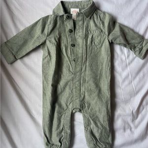 3/ $10 Green jumpsuit romper